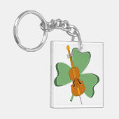 Shamrock cello sleutelhanger (Voorkant Links)