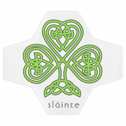 Shamrock celte Sainte Vert Saint Patrick (Plat)