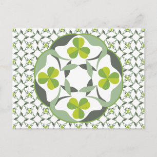 Shamrock Celtic geïnspireerd Pattern St. Patrick's Briefkaart