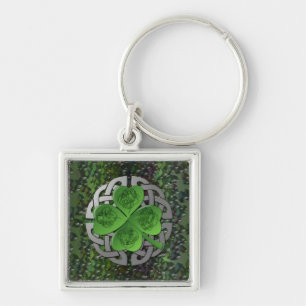 Shamrock - Celtic Knot - 4 Evangelisten Sleutelhanger