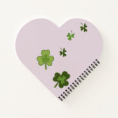 Shamrock chanceux Carnet rose fille (Dos)