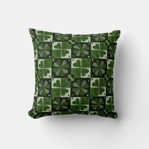 Shamrock Checkerboard Patroon Kussen