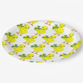 Shamrock Chick Pattern Sokken Papieren Bordje (Gekanteld)