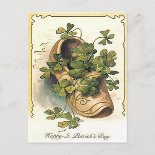  Shamrock Clog St Patrick's Day Kaart (Voorkant)