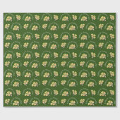 Shamrock Clover Green St. Patrick's Day Cadeaupapier (Vlak)