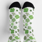 Shamrock Clover Green St. Patrick's day Sokken (Top)