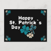 Shamrock Clover Irish Happy St. Patrick's Day Feestdagenkaart (Voorkant)