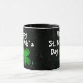 Shamrock Clover Irish Happy St. Patrick's Day Mok (Midden)