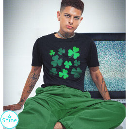 Shamrock Clover Leaf Modern Stijlvol T-shirt