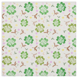 Shamrock clover-patroon stof