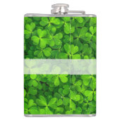 Shamrock Clovers Add Name Heupfles (Achterkant)