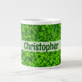 Shamrock Clovers - Gepersonaliseerd Extra Grote Beker (Voorkant)
