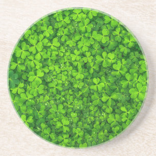 Shamrock Clovers Green Irish Symbol Ierland Zandsteen Onderzetter