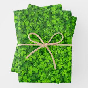 Shamrock Clovers Inpakpapier Vel