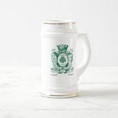 Shamrock Coat of Arm Crest St.Patrick's Day Bierpul (Voorkant rechts)