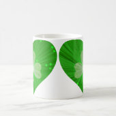 Shamrock Coeur tasse blanc (Centre)