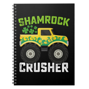 Shamrock Crusher Monster Truck St. Patrick's Dag Notitieboek