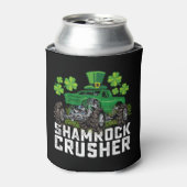 Shamrock Crusher St Patricks Day Monster Truck Blikjeskoeler (Blikje Voorkant)