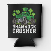 Shamrock Crusher St Patricks Day Monster Truck Blikjeskoeler (Voorkant)