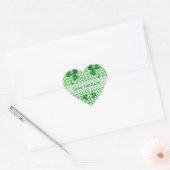 Shamrock Custom Save the date Iers Hart Sticker (Envelop)