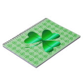 Shamrock de carnet de notes à spirale (Côté gauche)