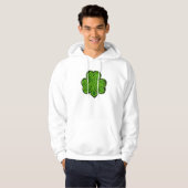 SHAMROCK de CLOVER CELTIC Sweat - shirt à capuche  (Devant entier)