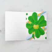 Shamrock de la carte de voeux de la Saint Patrick (Intérieur)