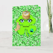 Shamrock de la carte de voeux de la Saint Patrick (Devant)