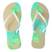 Shamrock Delight Gold Color Teenslippers (Voetbed)