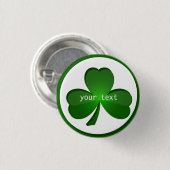 Shamrock Design Button (Voorkant /achterkant)