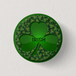 Shamrock Design Button