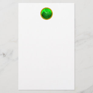 Shamrock detail van SAINT PATRICK'S CELTIC HEART Briefpapier