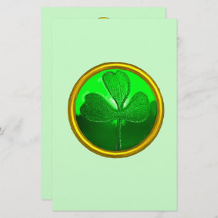 Shamrock detail van SAINT PATRICK'S CELTIC HEART Briefpapier