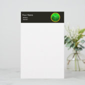 Shamrock detail van SAINT PATRICK'S CELTIC HEART Briefpapier (Staand voorkant)