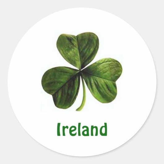 Shamrock d'Irlande - Sticker (Devant)