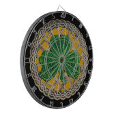 Shamrock d'or sur la Cible de flechettes de noeuds (Devant gauche)