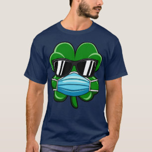 Shamrock Dragen Gezichtsmasker St Patricks Day Gif T-shirt