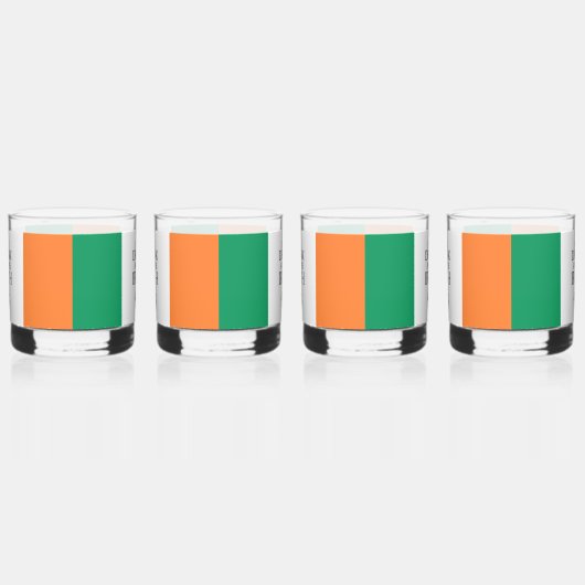 Shamrock Eat Drink and Be Irish Flag Whisky Glas (Rechts)