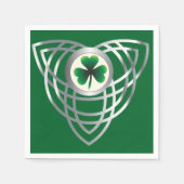 Shamrock en Celtic knot Servetten (Voorkant)