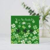 Shamrock en Four Leaf Clovers Kaart (Staand voorkant)