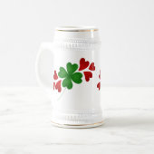 Shamrock en harten bierpul (Voorkant links)