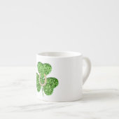 Shamrock en Hoefijzer Espresso Mok (Voorkant rechts)