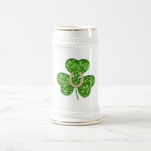 Shamrock en Hoefijzer Stein Mok