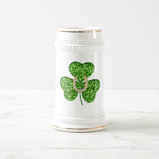 Shamrock en Hoefijzer Stein Mok (Center)