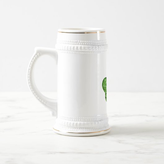 Shamrock en Hoefijzer Stein Mok (Links)