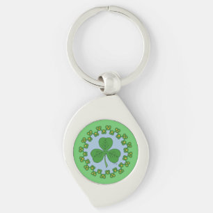Shamrock en Knotwork Sleutelhanger
