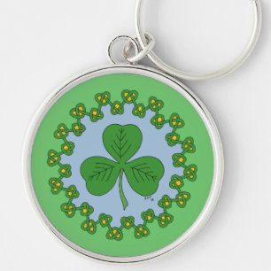 Shamrock en Knotwork Sleutelhanger