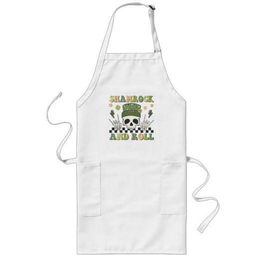 Shamrock en Roll Lang Schort (Voorkant)