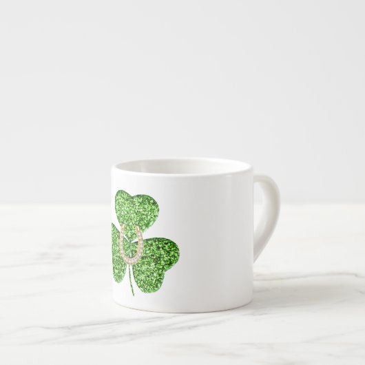 Shamrock Et Coin À Cordes Espresso Mug (Devant droit)