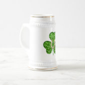 Shamrock Et Horseshoe Stein Mug (Devant gauche)